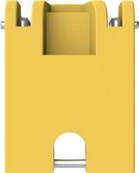 Betätigungssperre Installationsgeräte mit Bügel für 3mm Schlösser 