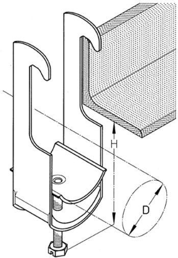 Kabelschelle K 52 S für Durchmesser 48-52 mm 
