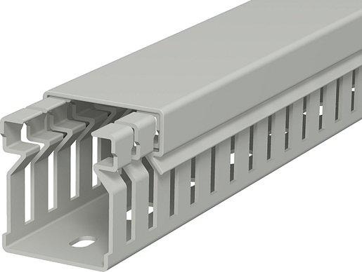 Verdrahtungskanal 30x25x2000 PVC steingrau RAL 7030 