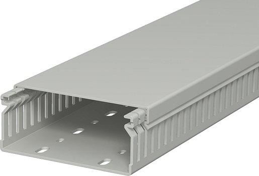 Verdrahtungskanal 40x100x2000 PVC steingrau RAL 7030 