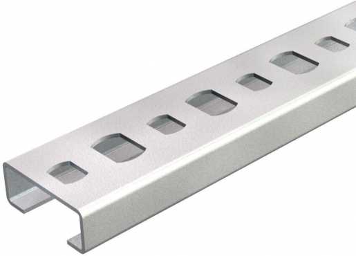 Profilschiene gelocht Schlitzweite 11mm 2000x20x8 St FS 