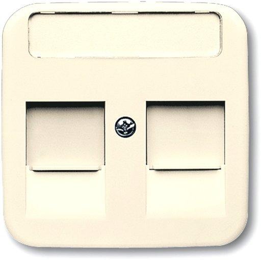 Zentralscheibe für Modular Jack 2 öffnungsschieber Beschriftungsfeld 