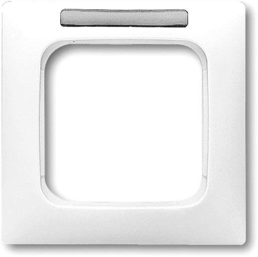 Abdeckrahmen 1-fach Linear weiß glänzend mit Sichtfenster Reflex SI 