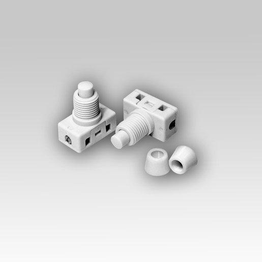 Einbaudruckschalter 6238/B 2A/250VAC Gewinde M10x1x12 mm 