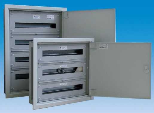 UP-Installations-Flachverteiler Nischenmaß B750xH740xT110mm 