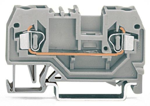 2-Leiter-Durchgangsklemme 0,08 - 2,5 mm² grau 