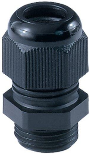 Anbauverschraubung PERFECT 50.009 PA/SW PG 9 RAL9005 schwarz 