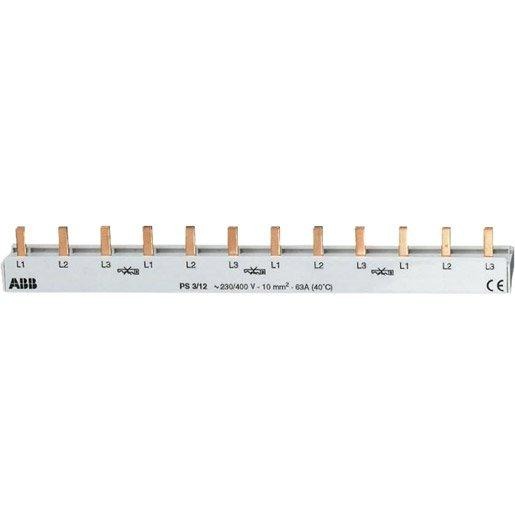 PS3/60A Phasenschiene 3Ph.,60Pins,10qmm 