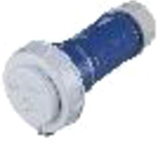 Schuko-Kupplung blau 16A 2P+E 230V IP68 
