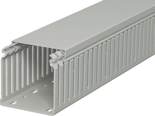 Verdrahtungskanal 75x75x2000 PVC steingrau RAL 7030 