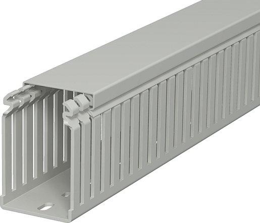 Verdrahtungskanal 75x50x2000 PVC steingrau RAL 7030 