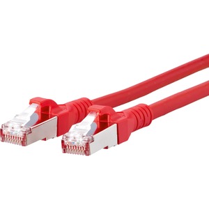 Patchkabel Kat6A 10GB_T AWG26 2RJ45 SFTP LS0H rot 0,5 m 