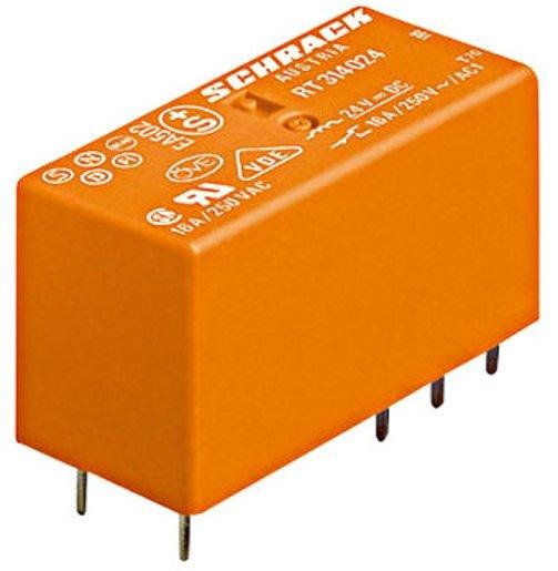 Leistungs - Printrelais 2 Wechsler 8 A 24 V DC Serie RT 5mm 