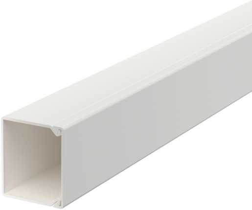 Leitungsführungskanal mit Bodenlochung 30x30 mm reinweiß 