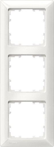 3-fach Rahmen DELTA line titanweiß 222x80mm 