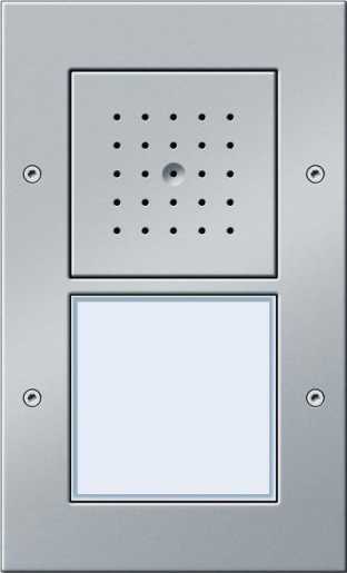 Türstation AP 1-fach Türkommunikation Farbe Aluminium 