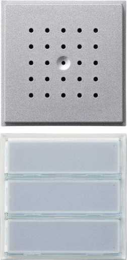 Türstation UP 3-fach für TX_44 (WG UP) Farbe Aluminium 