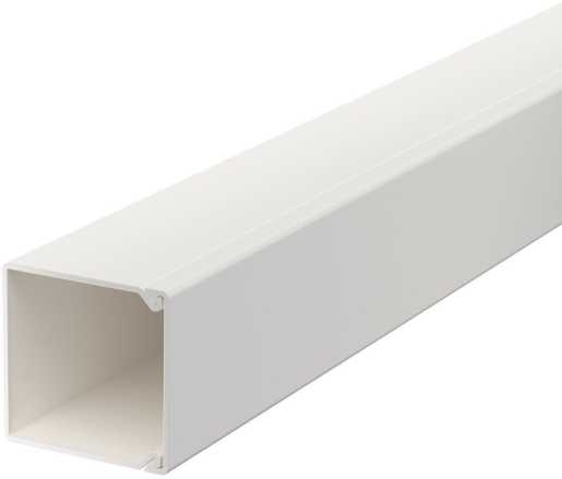 Leitungsführungskanal mit Bodenlochung 25x25 mm reinweiß 