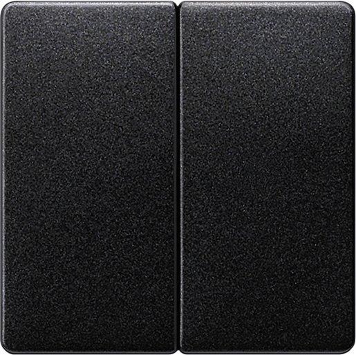 I-System carbon-metallic Wippe für Serien/Doppel-Wechselschalter 