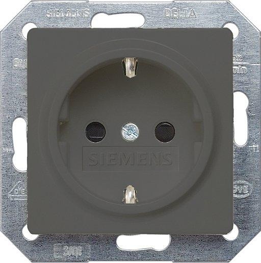 I-System carbon-metallic Schuko-Steckdose 10/16A 250V 