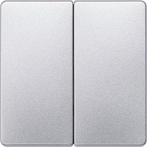 I-System aluminium-metallic Wippe für Serien/Doppel-Wechselschalter 