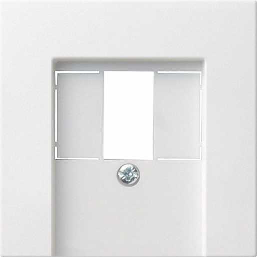 Abdeckung TAE+Stereo+USB für System 55 reinweiß 