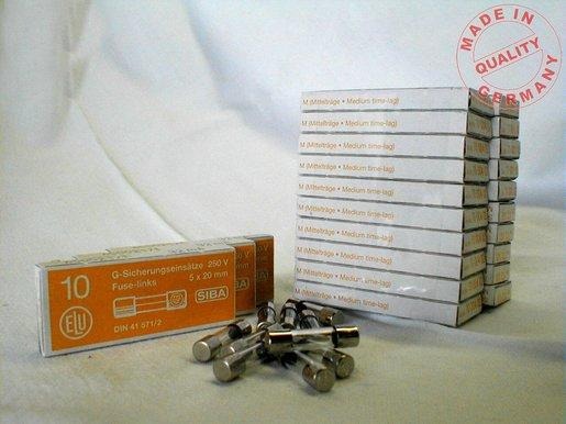 G-Sicherung mittelträge 5x20mm 250V 1A 