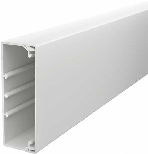 Leitungsführungskanal mit Bodenlochung 40x110 mm reinweiß 