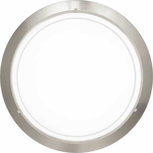 Deckenleuchte E27 1x60W nickel-matt/Glas satiniert PLANET 1 