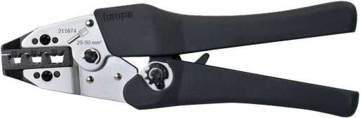 Crimpzange für Aderendhülsen 25 - 50 mm² 