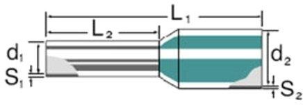 Aderendhülse H1,5/16D SW 