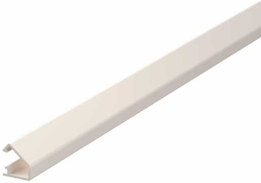 Minikanal mit Klebefolie und ScharnieroberTeil 4 5x9 mm cremeweiß 