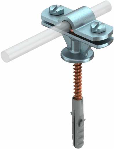 Leitungshalter mit Holzschrauben 8-10mm Zn VZ 