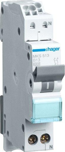 Leitungsschutzschalter 1P+N 6kA B-13A Quick Connect 1 Modul 