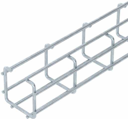 Gitterrinne C-Form Stahl tauchfeuerverzinkt 50x50 mm 
