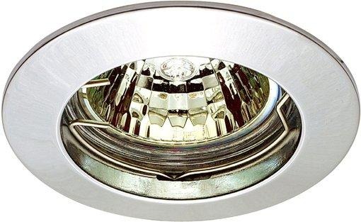 Einbaustrahler nickel matt 1xQPAR 16 50W GU10 starr Aludruckguß 