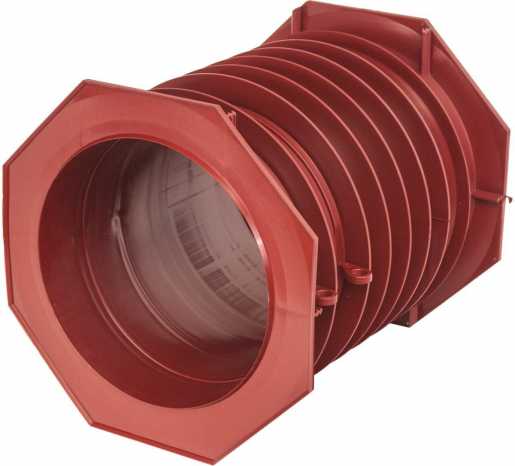Lamellenrohr DN100 L 300 mit Flansch 