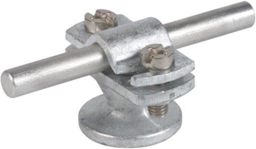 Leitungshalter mit Überleger und Abdeckbund St/tZn Rd. 7-10 mm 