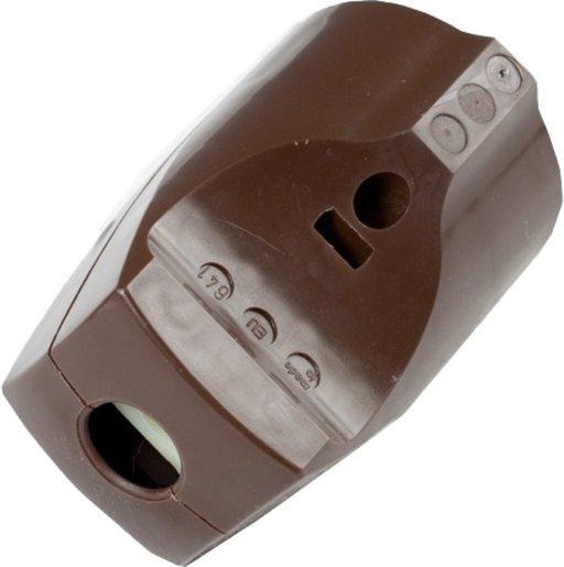 Schuko Kupplung braun 
