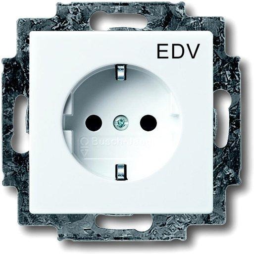 Unterputz Steckdosen-Einsatz future mit Aufdruck EDV 