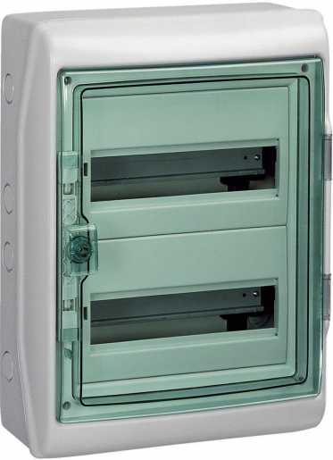 Installationskleinverteiler Kaedra Aufputz 2R 24TE IP65 