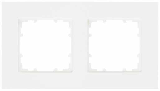 2-fach Rahmen DELTA miro titanweiß 161x90mm 