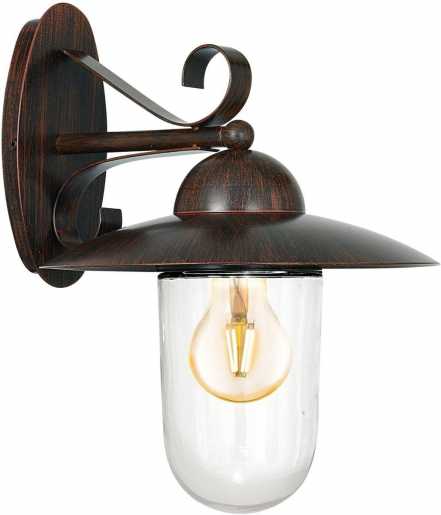 Außen-Wandleuchte antik-braun 1x60W E27 MILTON 