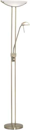 Stehleuchte mit Leseleuchte u. Dimmer R7S 1x230W/ G9 1x40W brüniert BAYA 