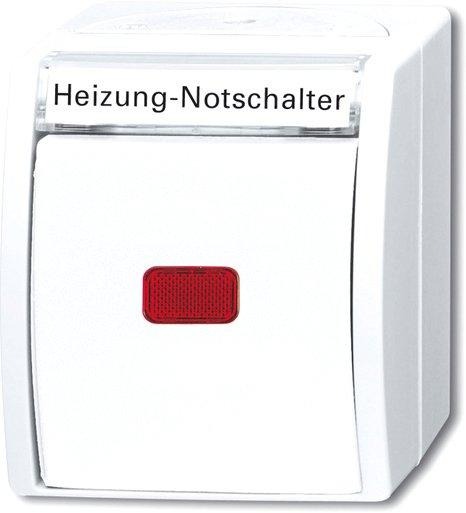 Heizung-Notschalter mit Aufdruck-2-polig 