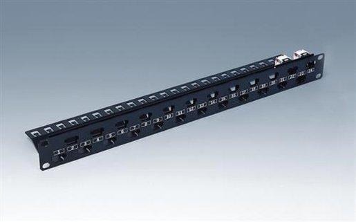 Flexi-Panel für 24 Port leer 482,6 mm schwarz 