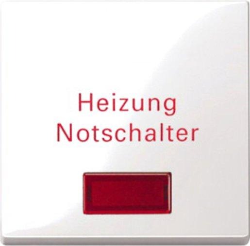 Wippe für Heizungs-Notschalter polarweiß glänzend 