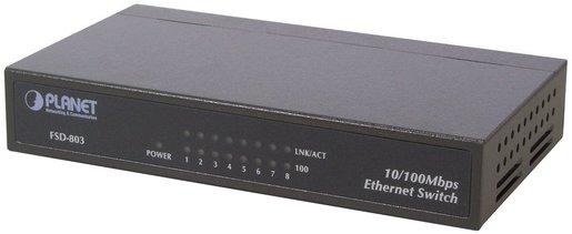Switch 8-Port FSD-803 Dual Speed 8 x 10Base-T / 100Base-TX (RJ-45), 