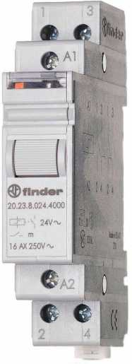 Stromstoßschalter für DIN Schiene 1S 1Ö 16A Aus-An 24VDC Serie 20 