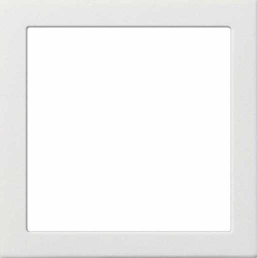 Adapterrahmen 50x50 quadratisch für System 55 und Flächenschalter reinweiß 